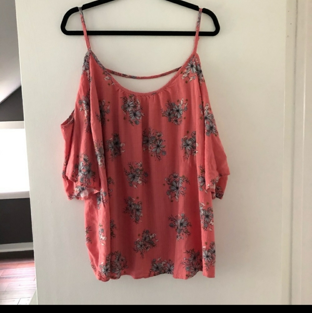 Torrid coral off the shoulder top - plus size 4x